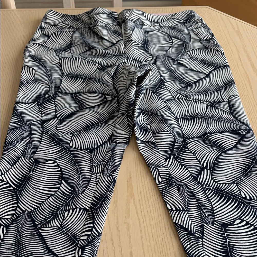 Blue and White Patterned Pants